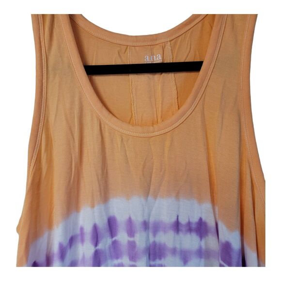 a.n.a. A New Approach Medium Tie Dye Purple Crocus Tank Top - Picture 3 of 6